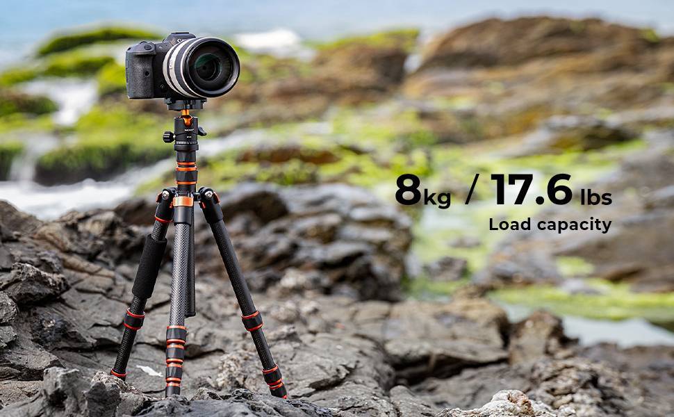 K&F Concept Lightweight Travel Tripod Carbon Fiber KF09.077V3 - 9